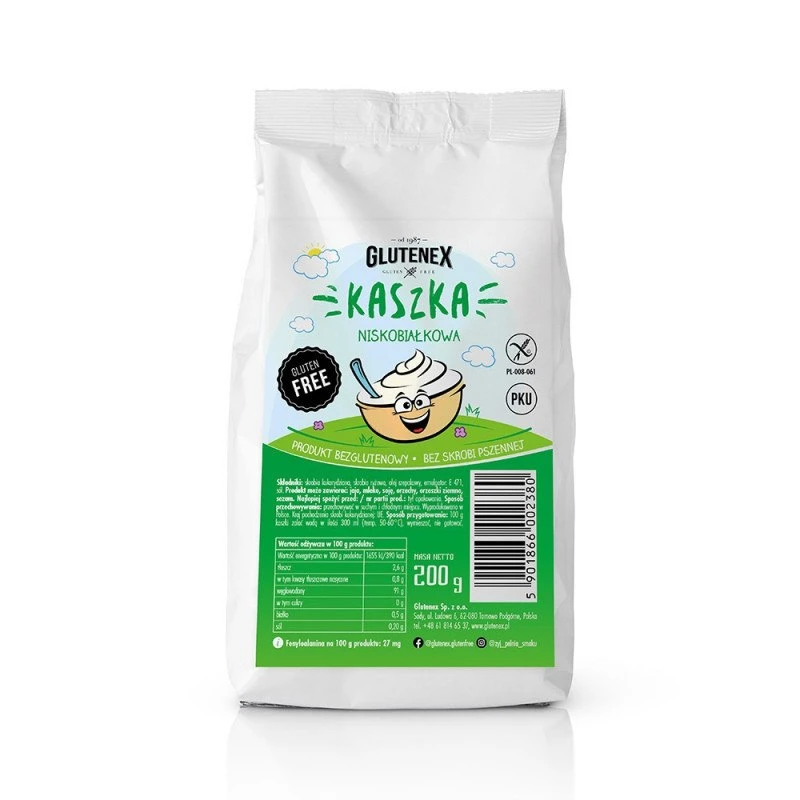 Niskobiałkowa kaszka od Glutenex Niskobiałkowa kaszka od Glutenex