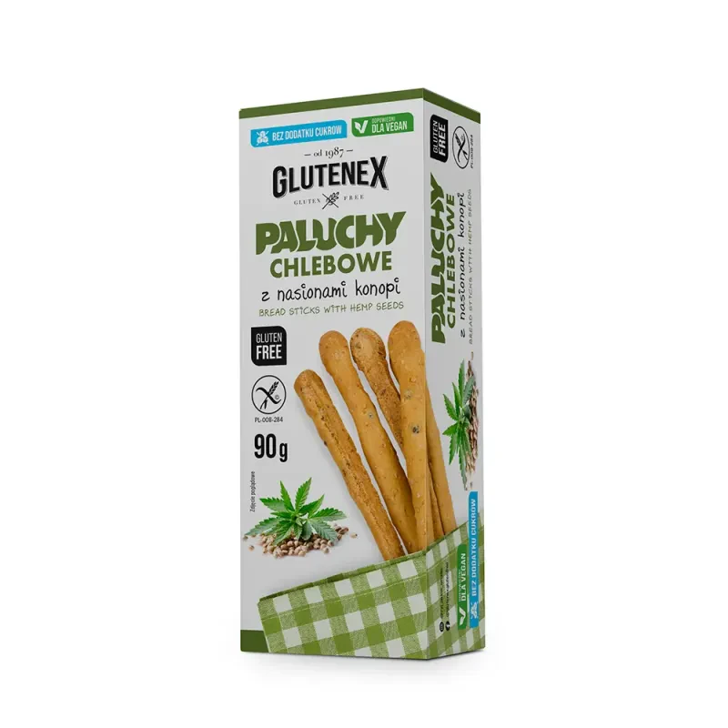 Wegańskie Paluchy z nasionami konopi, bezglutenowe
